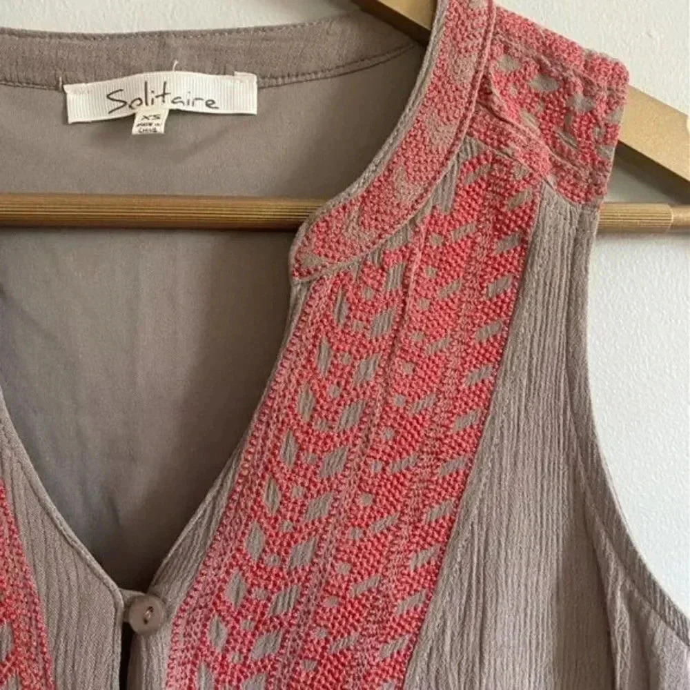 Solitaire Embroidered Dress - Picture 7 of 14